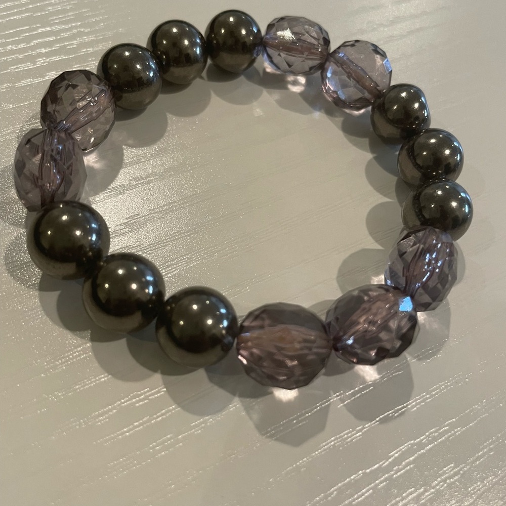 6-Piece Bracelet Stack Bundle Beaded & Rhinestone… - image 3